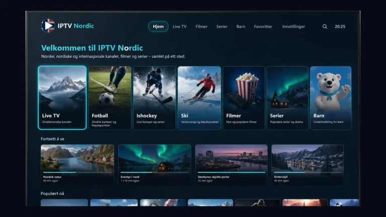 Beste iptv-app med norsk grensesnitt på smart tv