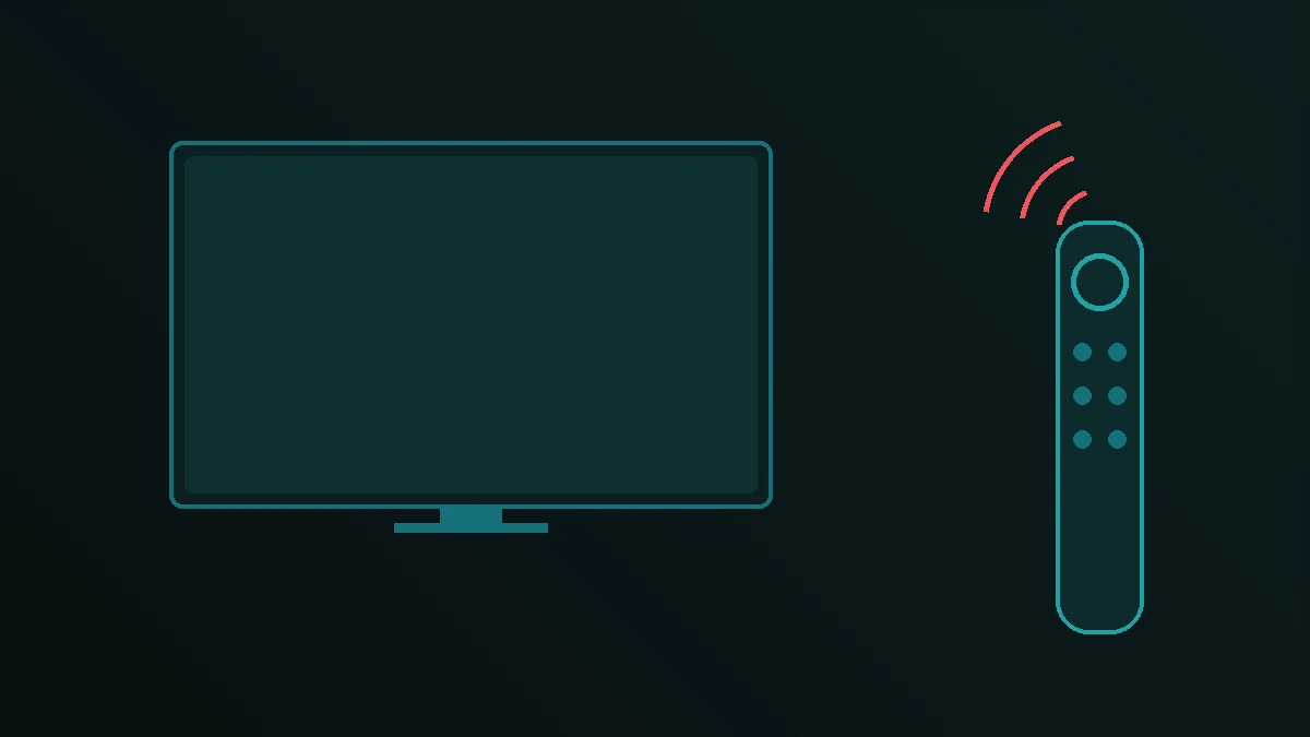 Iptv-app på smart-tv, styrt med fjernkontrollen fra sofaen