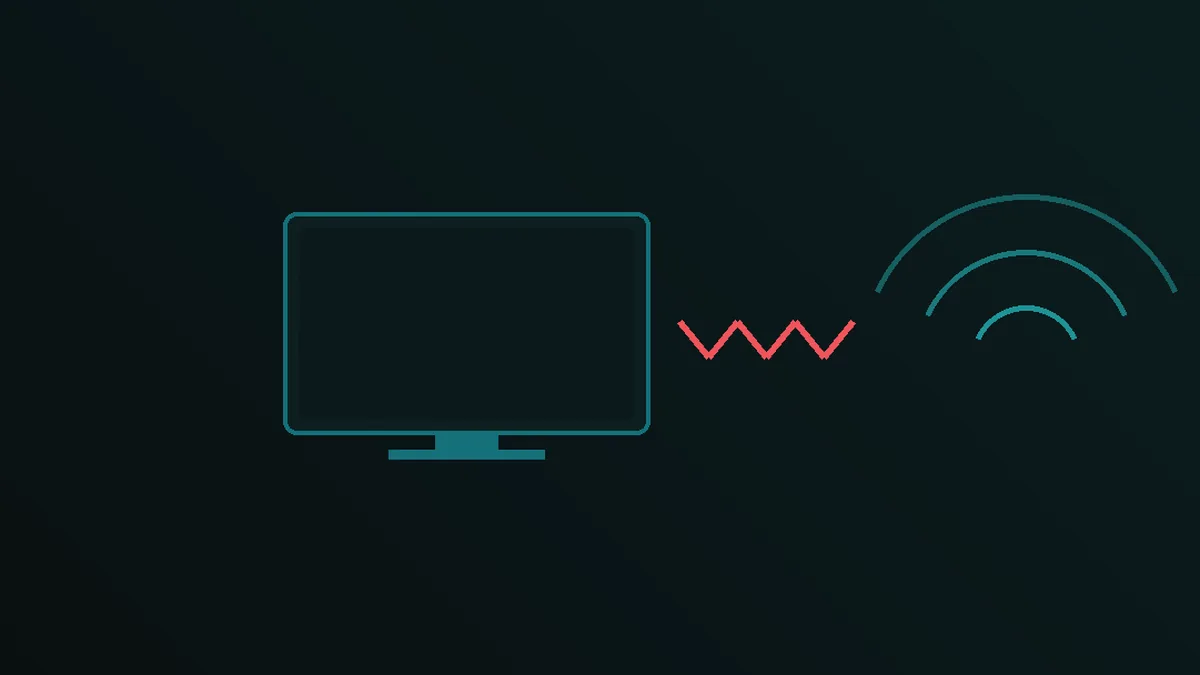 Iptv på smart-tv der signalet faller ut før det når skjermen