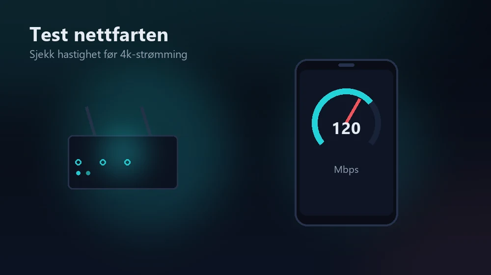test av nettfart for 4k iptv-strømming