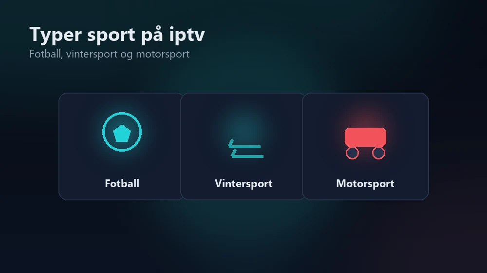 typer sport iptv vanligvis dekker
