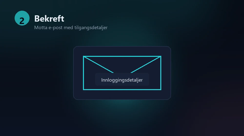 iptv-oppsett steg 2: motta innloggingsdetaljer