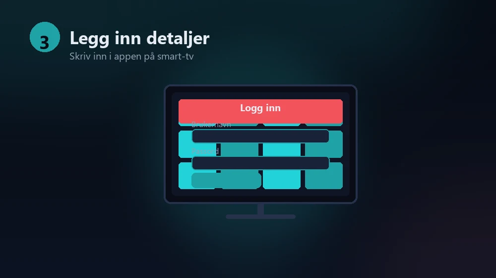 sette opp iptv i app på smart-tv